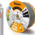 Bobine Cabo Coaxial RG11 TR - 165, 11RtC Cinza (250 mts) - TELEVES
