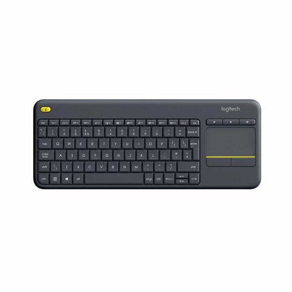 Teclado Logitech K400 Plus Tv Preto Qwerty espanhol QWERTY