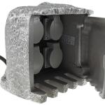 Tomada Decorativa Pedra Exterior c/ 4 Tomadas Schucko 250V/16A (IP44)