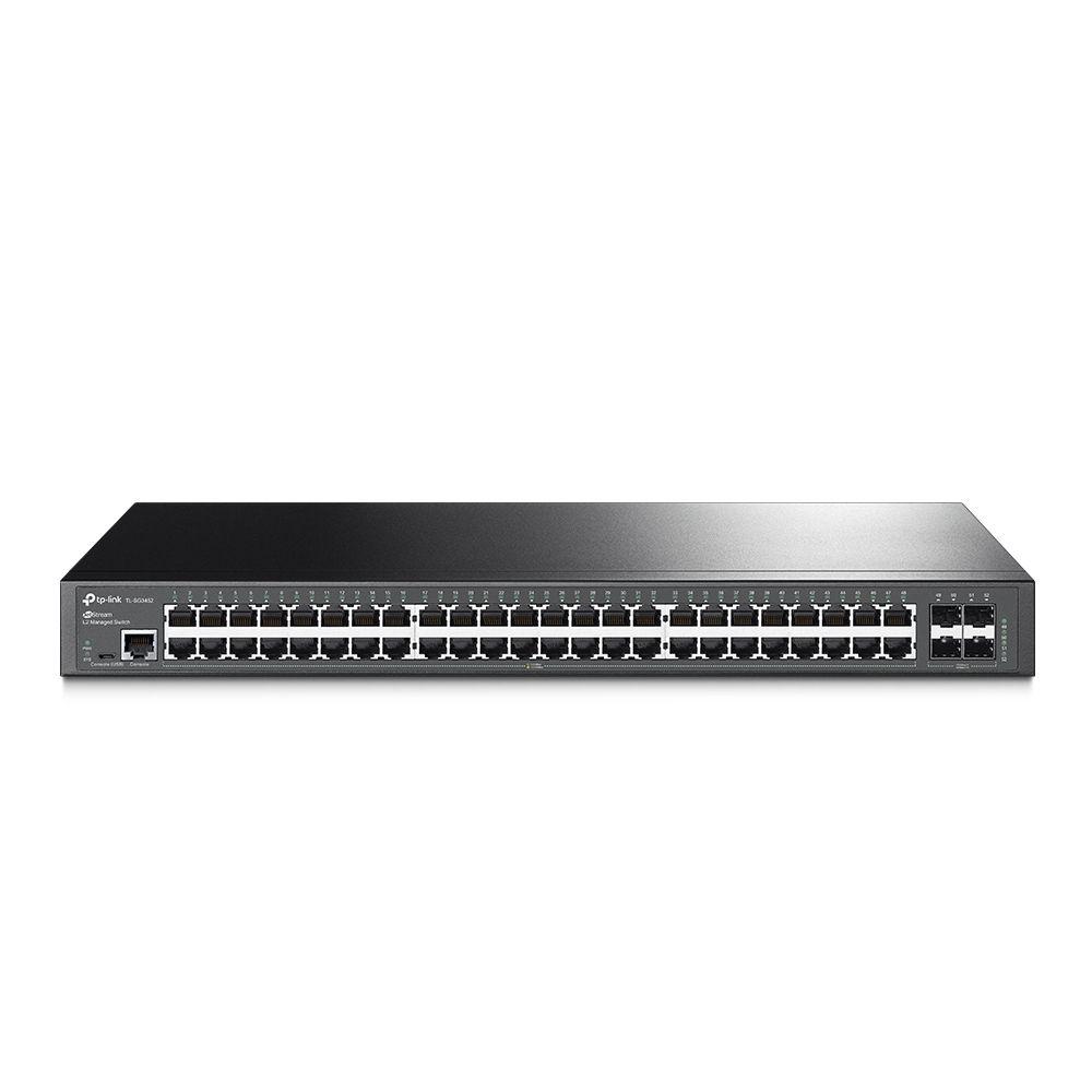 Switch TP - Link JetStream 48 Portas Gigabit L2 com 4 slots SFP — Recondicionado