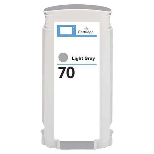 Tinteiro Compatível HP 70 Cinza Claro, Substitui C9451A, 130 mL, Recondicionado