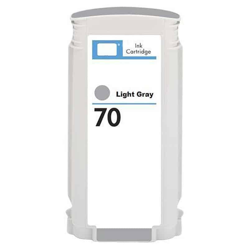 Tinteiro Compatível HP 70 Cinza Claro, Substitui C9451A, 130 mL, Recondicionado
