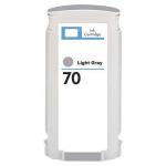 Tinteiro Compatível HP 70 Cinza Claro, Substitui C9451A, 130 mL, Recondicionado