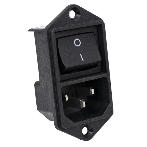 Base de Corrente Tripolar 10A 250V c/ Interruptor