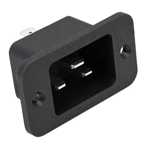 Base de Corrente Tripolar Macho 16A 250V (IEC - C20)
