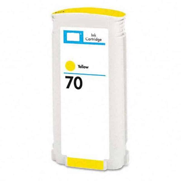 Tinteiro Compativel HP 70 Amarelo Substitui C9454A 130mL — Recondicionado