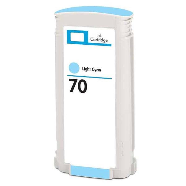 Tinteiro Compatível HP 70 Azul Claro Substitui C9390A 130mL — Recondicionado