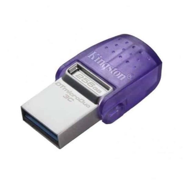 Pen Drive Kingston DataTraveler MicroDuo 3C 256Gb USB 3.2 Dual - Type A e Type C — Recondicionado