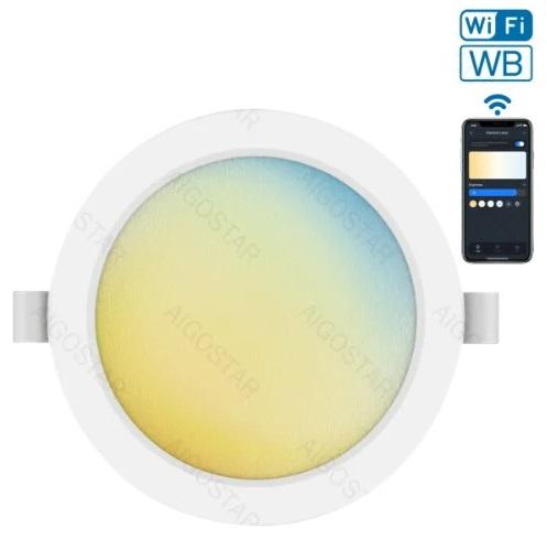 Painel Smart LED Inteligente Redondo Ø14,5cm Wi - Fi 9W 3000K ~ 6500K 780Lm