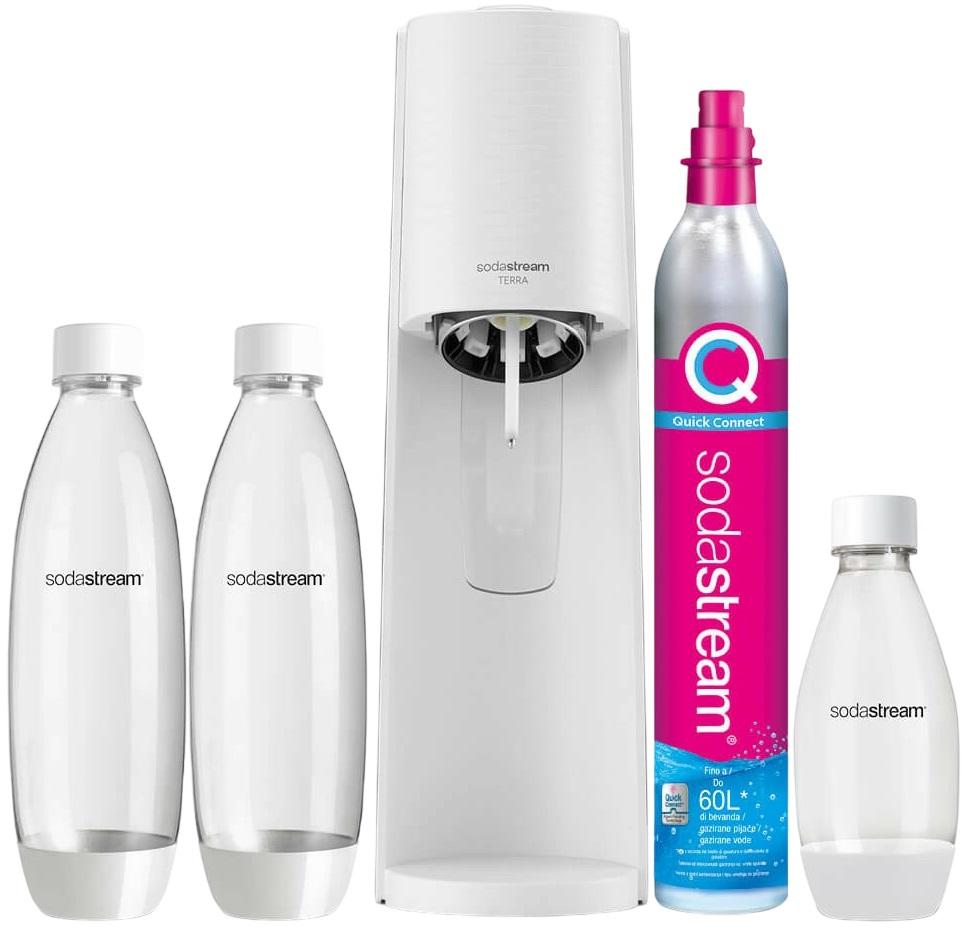 Máquina de Carbonatação Terra Bianco Value Pack (Branco) - SODASTREAM