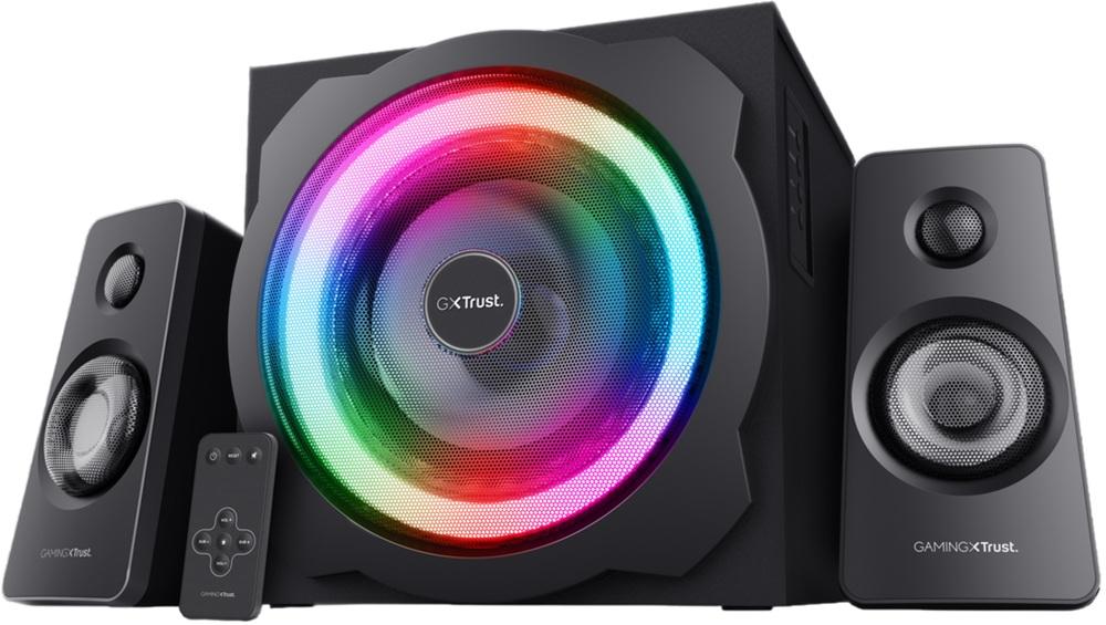 Colunas GXT 629 Tytan 60W 2.1 Canais c/ Iluminação RGB (Preto) - TRUST