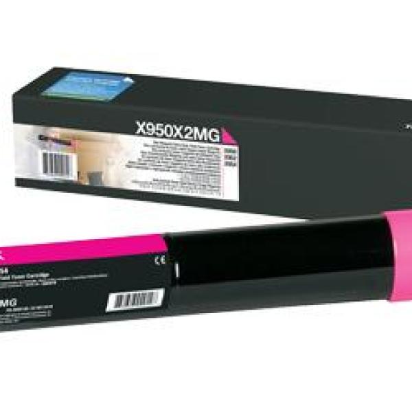 Toner Lexmark Magenta XS955de 22.000 pgs