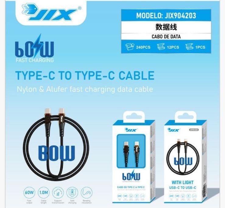 Cabo de Dados Type-C para Type-C 1M – PD 60W