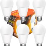 Pack 6x Lampadas LED 220V E27 10W Branco Q. 3000K 950Lm
