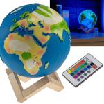 Candeeiro RGB Planeta Terra 3D (15cm)