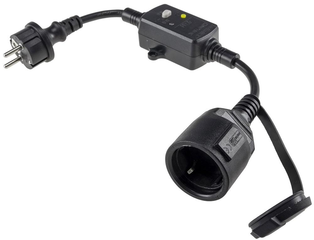 Cabo Adaptador de Proteção de Corrente Residual contra Sobrecargas (IP44)