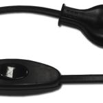 Extensão Preta 2P c/ Ficha + Interruptor Passagem (1,5 mts)