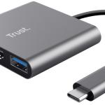 Hub USB - C 3 - EM - 1 (USB - A/USB - C/HDMI) - TRUST