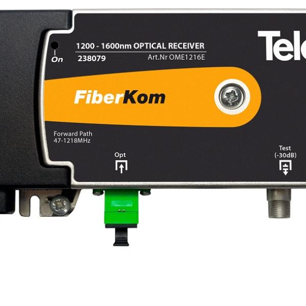 Mini - Receptor Óptico FiberKom c/ Tecnologia OLC 1200...1600nm - TELEVES