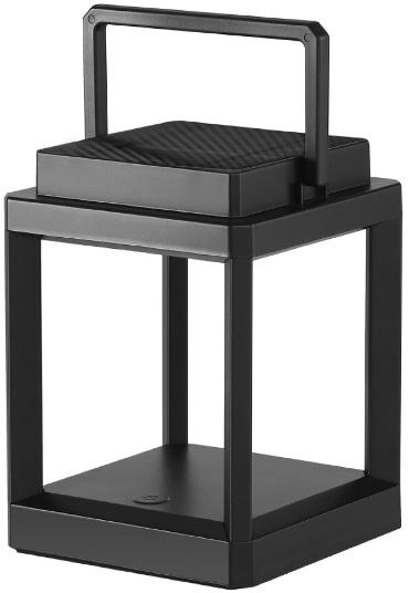 Candeeiro de Mesa Sunny 3W 3000K c/ Painel Solar e Bateria (Preto) - KELU