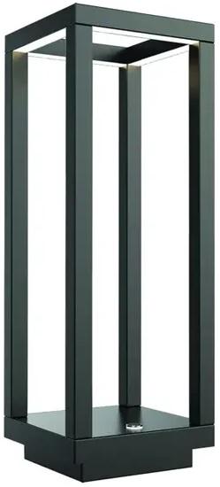 Candeeiro de Mesa/Chão a Bateria 3W (Cinza Escuro) - KELU