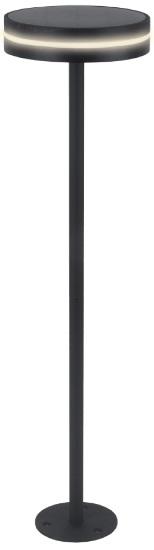 Candeeiro LED Artù a Bateria CCT 1,8W 140Lm c/ Espigão e Painel Solar (Preto) - KELU