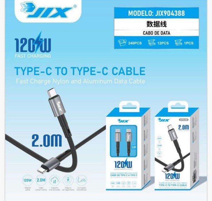 Cabo de Dados Type-C para Type-C 2M – PD 120W