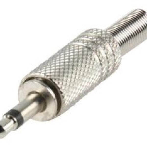 Ficha Jack 3,5mm Metálica Mono
