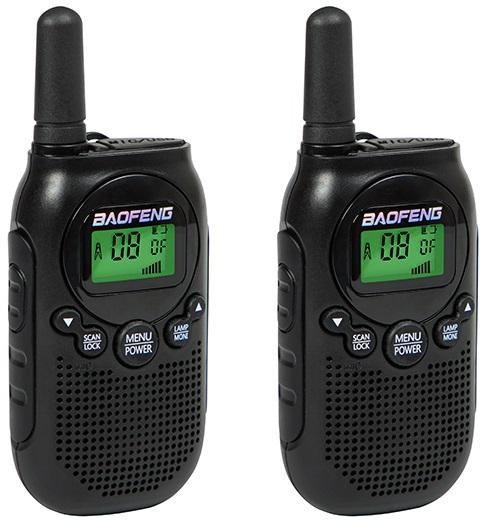 Intercomunicadores Walkie Talkies BF - T6 PMR 3Km (8 Canais) - BAOFENG