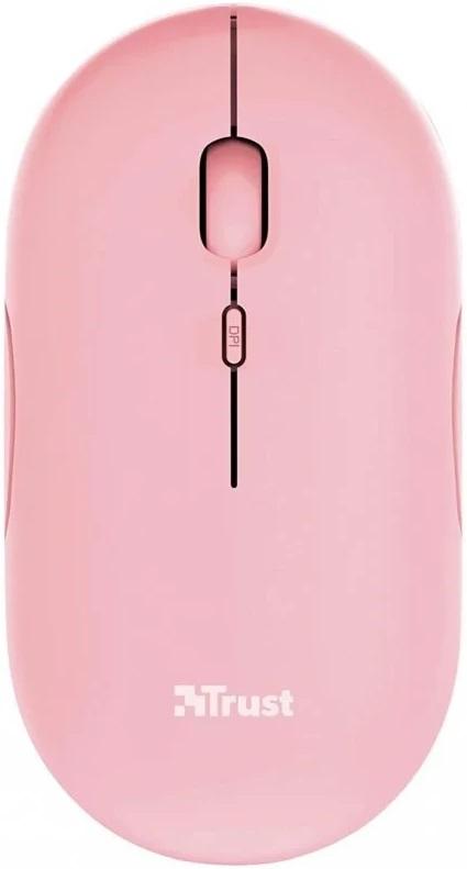 Rato Wireless Puck 1600DPI (Rosa) - TRUST