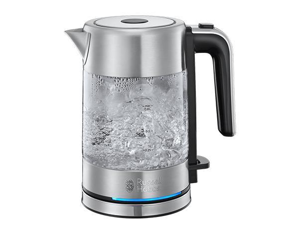 Chaleira Elétrica 0,8l 2200W 24191 - 70 (Preto, Inox, Transparente) - RUSSELL HOBBS