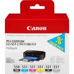 Tinteiro Original Canon PGI550 CLI551 Pack de 6 - 6496B005 (Recondicionado)