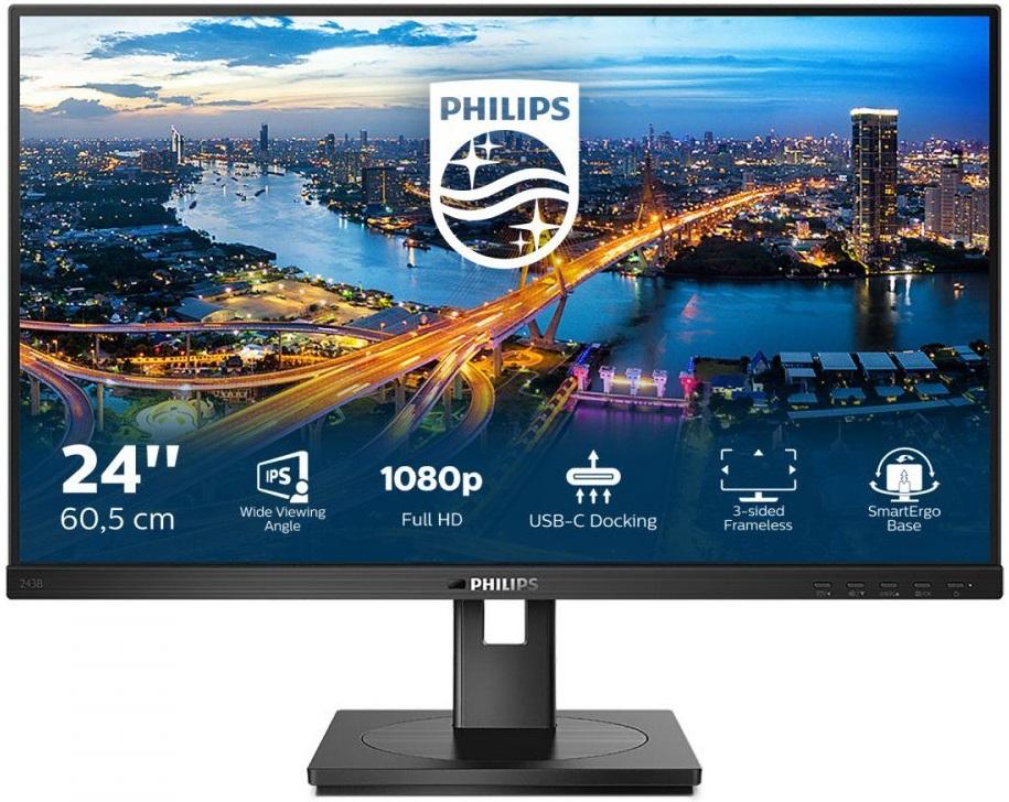Monitor 24 243B1 IPS FullHD - PHILIPS