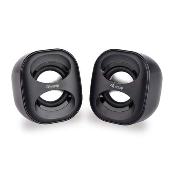 Mini Colunas Equip Life USB 6W Speaker Preto — Recondicionado