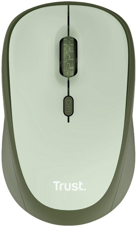 Rato Ótico Yvi+ RF Wireless 1600DPI (Verde) - TRUST