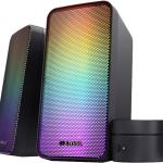 Conjunto de Colunas 2.0 RGB GXT 611 Wezz (Preto) - TRUST