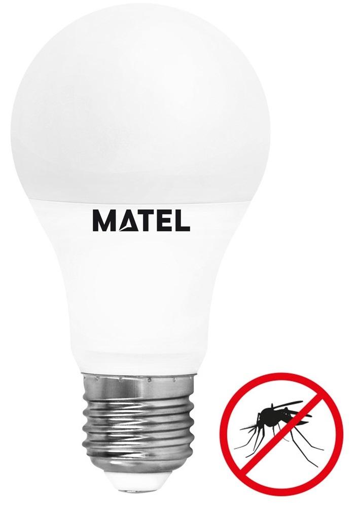 Lâmpada LED E27 A60 220V 10W Branco F. 6000K + Branco Q. 3000K + Anti - Mosquitos 800Lm - MATEL