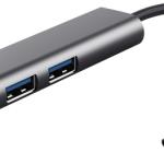 Hub Halyx USB - C 4 - EM - 1 (4x USB - A) - TRUST
