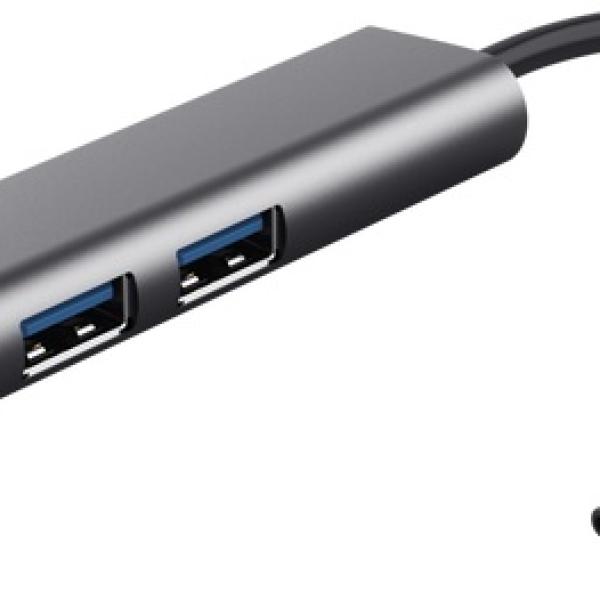Hub Halyx USB - C 4 - EM - 1 (4x USB - A) - TRUST