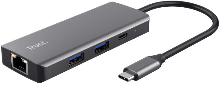 Hub USB - C Dalyx 6 - EM - 1 (HDMI / RJ45 / 2x USB / 2x USB - C) - TRUST