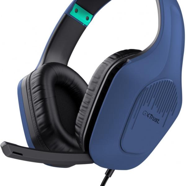 Auscultadores Headset Gaming GXT 415B Zirox (Azul) - TRUST