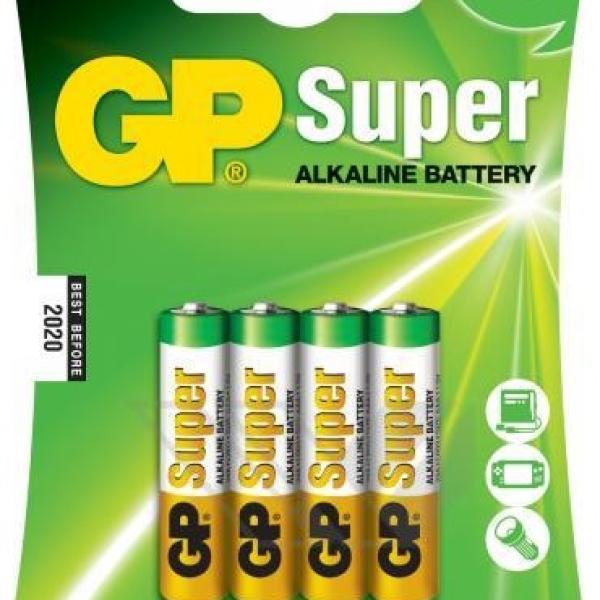 Blister 4 Pilhas Alcalinas LR03 AAA - GP