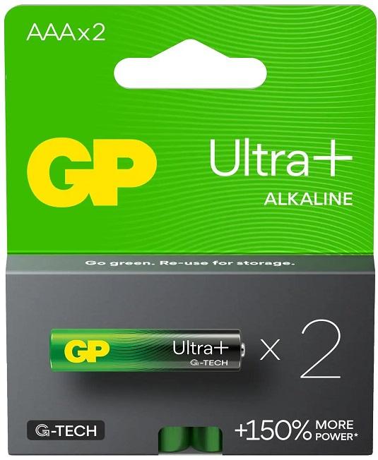 Blister 2 Pilhas 1,5V Alcalinas LR03 AAA (ULTRA PLUS+) - GP