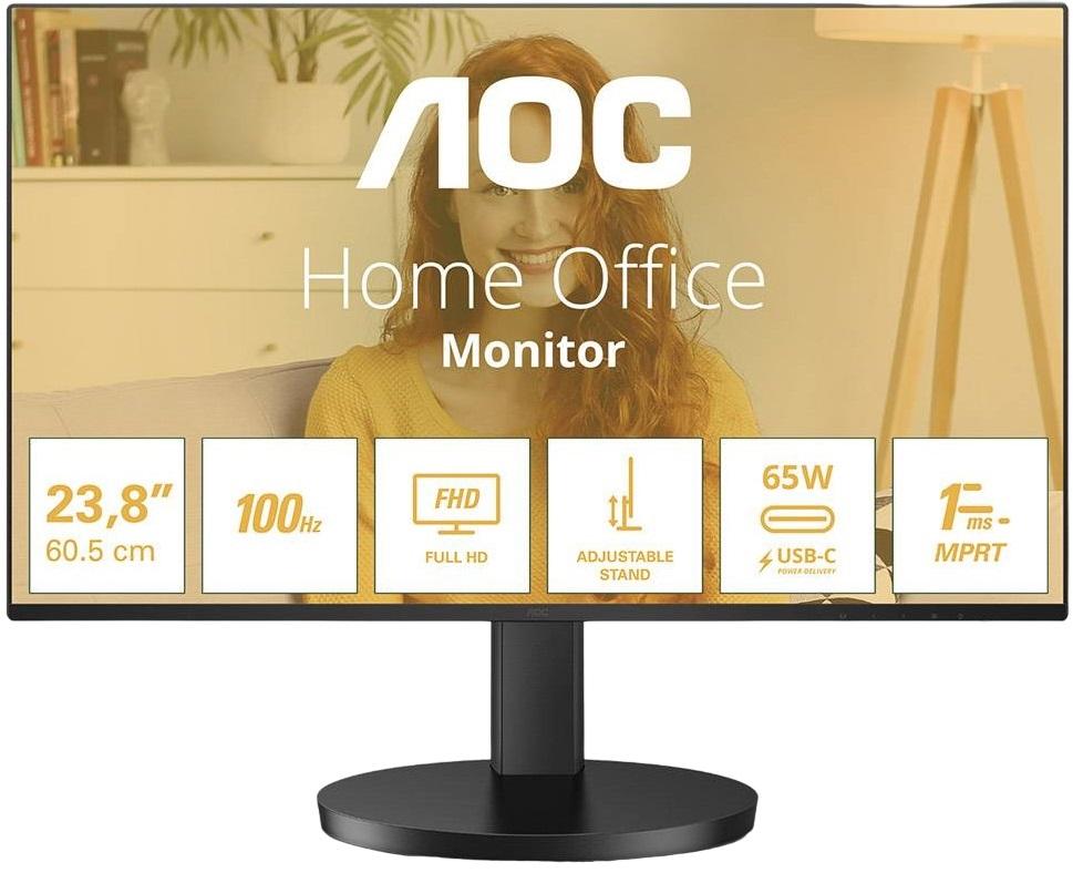 Monitor 23,8 B3 24B3CF2 LED Full HD (Preto) - AOC