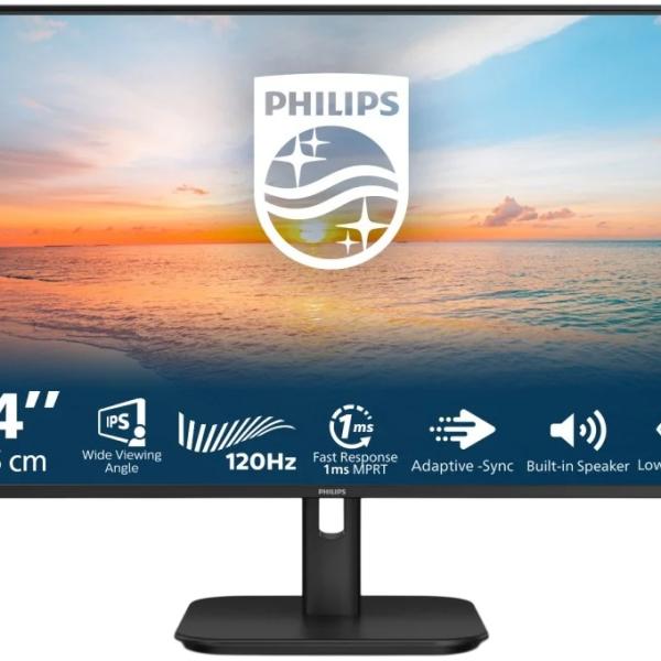 Monitor LCD 23.8 1000 series 24E1N1200A/00 Full HD (Preto) - PHILIPS