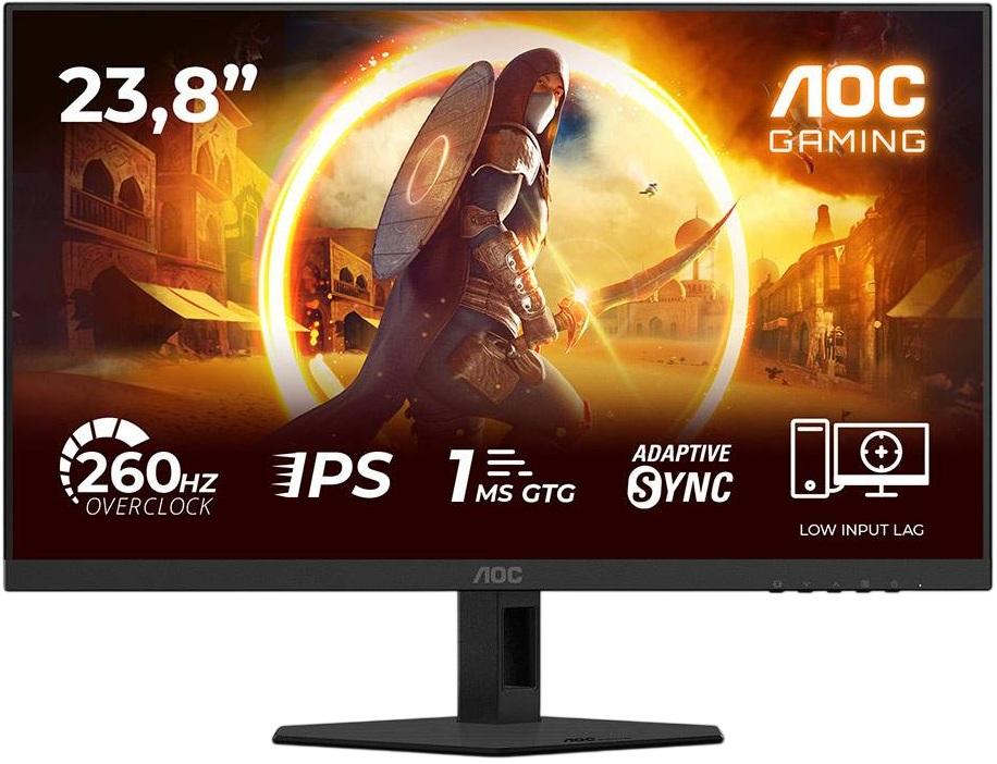 Monitor LED 23.8 G4 24G4ZRE Full HD (Preto/Vermelho) - AOC