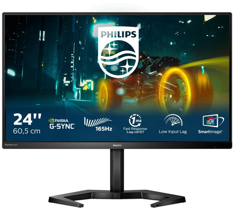 Monitor Gaming Momentum LED 23.8 24M1N3200ZA/00 Full HD (Preto) - PHILIPS