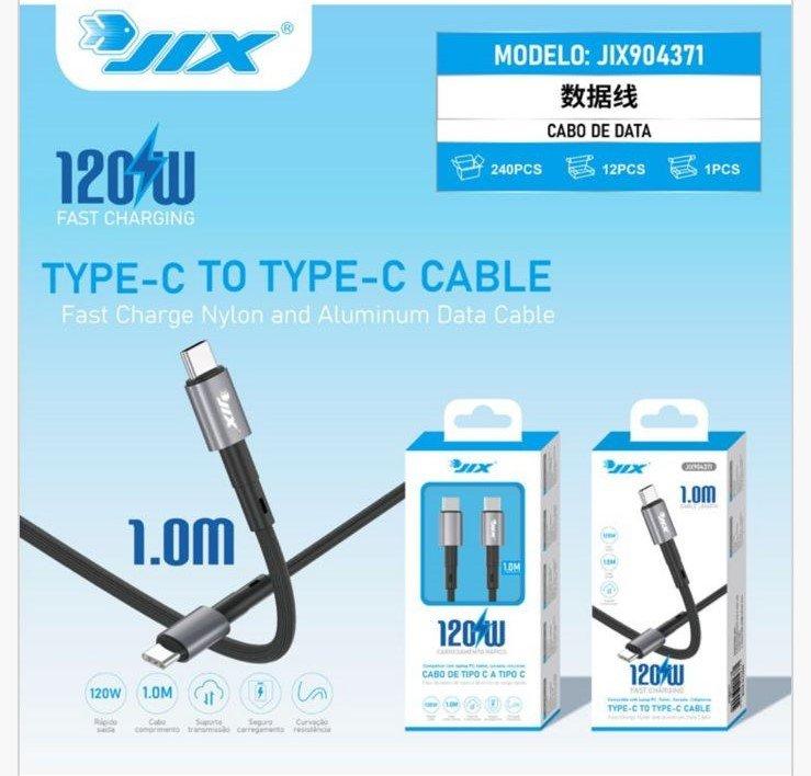 Cabo de Dados Type-C para Type-C 1M – PD 120W