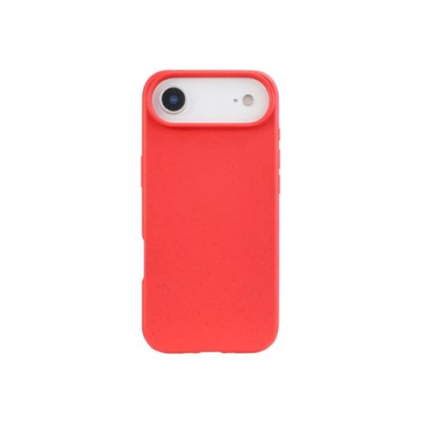 FUNDA QCHARX BIODEGRADABLE IPHONE 17 ROJO WHEAT STRAW+TPU BIODEGRADABLE-LIBRE BPA Y TOXICOS QCHIP17BRJ