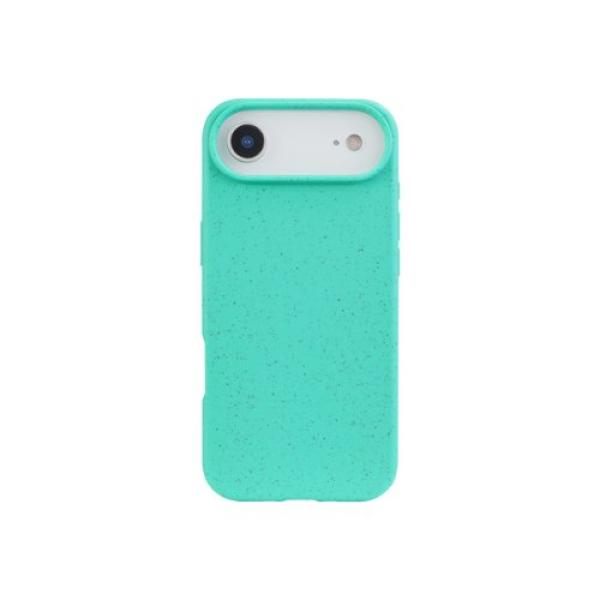 QCHARX BIODEGRADABLE CASE FOR IPHONE 17 TURQUOISE WHEAT STRAWBERRY + BIODEGRADABLE TPU - BPA AND TOXIN FREE QCHIP17BT